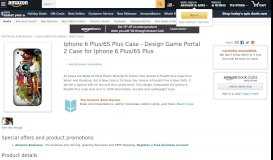 
							         Iphone 6 Plus/6S Plus Case - Design Game Portal 2 ... - Amazon.com								  
							    
