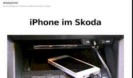 
							         iPhone und Skoda								  
							    