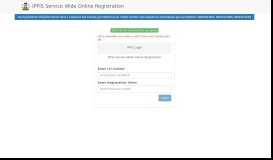 
							         IPPIS Service Wide Online Registration								  
							    