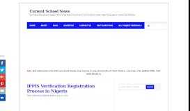 
							         IPPIS Verification Registration Process in Nigeria - Current School ...								  
							    