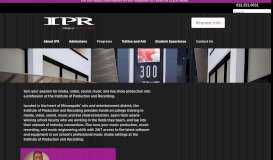 
							         IPR: Music Production School & Music Recording School								  
							    