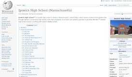 
							         Ipswich High School (Massachusetts) - Wikipedia								  
							    