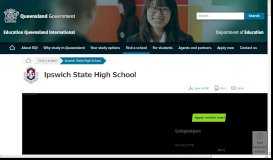
							         Ipswich State High School - Education Queensland International								  
							    