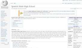 
							         Ipswich State High School - Wikipedia								  
							    