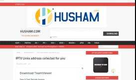 
							         IPTV Links address collected for you - Husham.com								  
							    