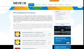 
							         IPTV middleware products | Nevron IPTV Solutions								  
							    