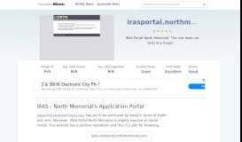 
							         Irasportal.northmemorial.com website. IRAS - North Memorial's ...								  
							    