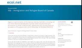 
							         IRB – Immigration and Refugee Board of Canada: “Nigeria ... - ecoi.net								  
							    