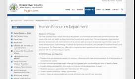 
							         ircgov.com | Human Resources Department - Indian River County								  
							    