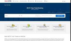 
							         IRCTC Train Ticket Booking Online | Get Confirmed Tickets - RailYatri								  
							    