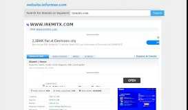 
							         iremitx.com at WI. iRemit | Home - Website Informer								  
							    
