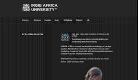 
							         irgib.com – IRGIB AFRICA University Benin								  
							    