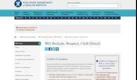 
							         IRIS (Include, Respect, I Self-Direct) | Wisconsin Department of ...								  
							    