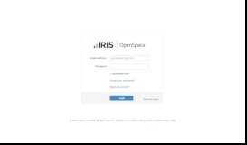
							         iris open space login								  
							    