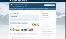 
							         IRIS Portal - Alaska Department of Administration - State of Alaska								  
							    