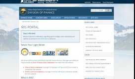 
							         IRIS Portal - Alaska Department of Administration - State of ...								  
							    