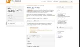 
							         IRIS Web Portal - IRIS Administrative Support								  
							    