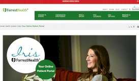 
							         Iris: Your Online Patient Portal - Forrest Health								  
							    