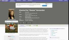 
							         Irisema Pas “Shema” Hernandez (1982-2016) - Find A Grave Memorial								  
							    