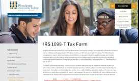 
							         IRS 1098-T Tax Form - Westchester Community College								  
							    