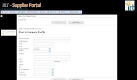 
							         IRT Supplier Portal								  
							    
