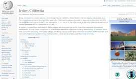 
							         Irvine, California - Wikipedia								  
							    