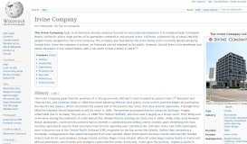 
							         Irvine Company - Wikipedia								  
							    