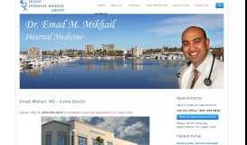 
							         Irvine Internal Medical Group: Irvine Doctor, Emad Mikhail, MD								  
							    