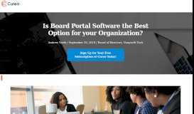 
							         Is a Board Portal the Best Option for your Nonprofit Board? | Cureo								  
							    
