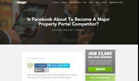 
							         Is Facebook About To Become A Major Property Portal? - Stepps								  
							    