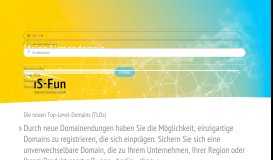 
							         iS-Fun: Die neuen Top-Level-Domains (TLDs)								  
							    