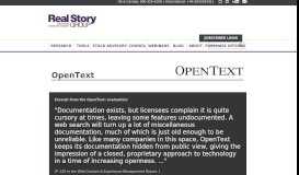 
							         Is OpenText OpenText Portal Right for You? | Real Story Group								  
							    