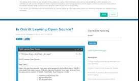 
							         Is OsiriX Leaving Open Source? - Purview								  
							    