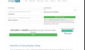 
							         Is PaydayUk the right payday loan service for you? - Wageme ...								  
							    