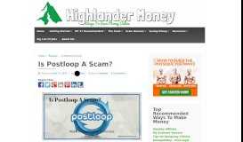 
							         Is Postloop A Scam? | - HIGHLANDER MONEY								  
							    