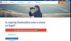 
							         is signup.funtundra.com a scam or legit? - Safe.Shop, the ...								  
							    