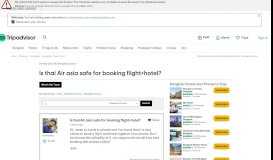 
							         Is thai Air asia safe for booking flight+hotel? - Bangkok Forum ...								  
							    