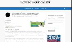 
							         Is the Business Opportunity With RxCut Worth it? - How to Work Online								  
							    