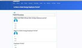 
							         Is there a Duke Energy Employee Portal - Answers								  
							    