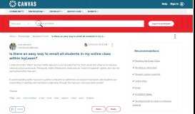 
							         Is there an easy way to email all students in m... | Canvas LMS ...								  
							    