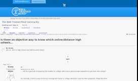 
							         Is there an objective way to know which online/distance high ...								  
							    