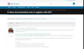 
							         Is there documentation how to register with dhl? - XAdapter								  
							    