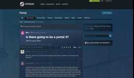 
							         is there going to be a portal 3? :: Portal General Discussions								  
							    