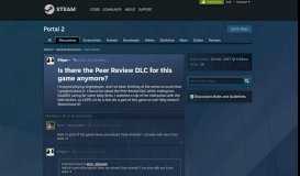 
							         Is there the Peer Review DLC for this game anymore? :: Portal 2 ...								  
							    