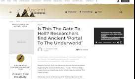 
							         Is This The Gate To Hell? Researchers find Ancient 'Portal To The ...								  
							    