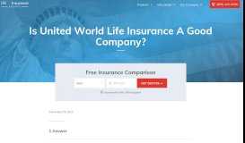 
							         Is United World Life Insurance A Good Company?								  
							    