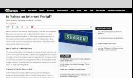 
							         Is Yahoo an Internet Portal? | Chron.com								  
							    