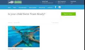 
							         Is your child Swim Team Ready? - Wisconsin Swim Academy								  
							    