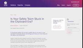 
							         Is Your Safety Team Stuck in the Clipboard Era? | Encore Business ...								  
							    