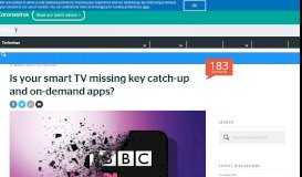 
							         Is your smart TV missing key catch-up and on-demand apps? – Which ...								  
							    